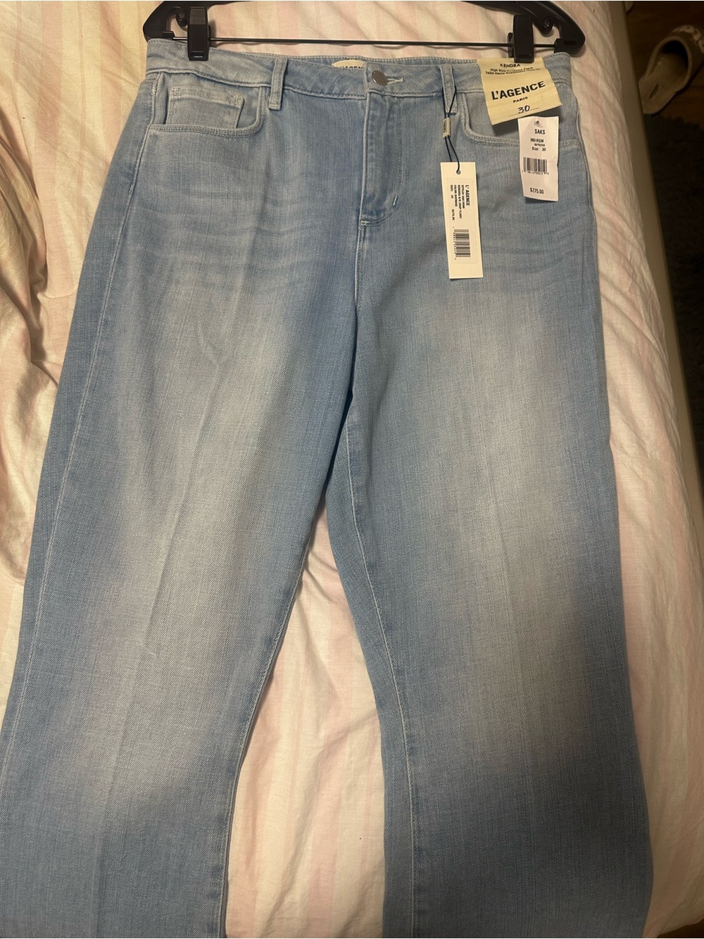 L'AGENCE Light Blue Straight Leg Women's Jeans